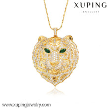 32008-Xuping joyería de imitación colgantes de moda para mujer con 18 K chapado en oro (la forma de leopardo)